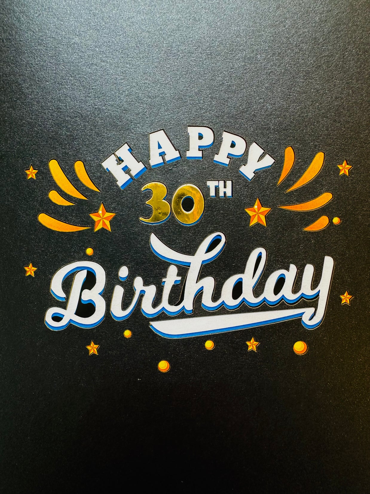 30th Golden Happy Birthday with Presents Origami Pop Cards 3D Pop Up Greeting Card Thank You Handmade Gift Thinking of You Happy Birthday Occasion Australiana Celebrate the Beauty and Happiness During Special Day Best Wishes Gift