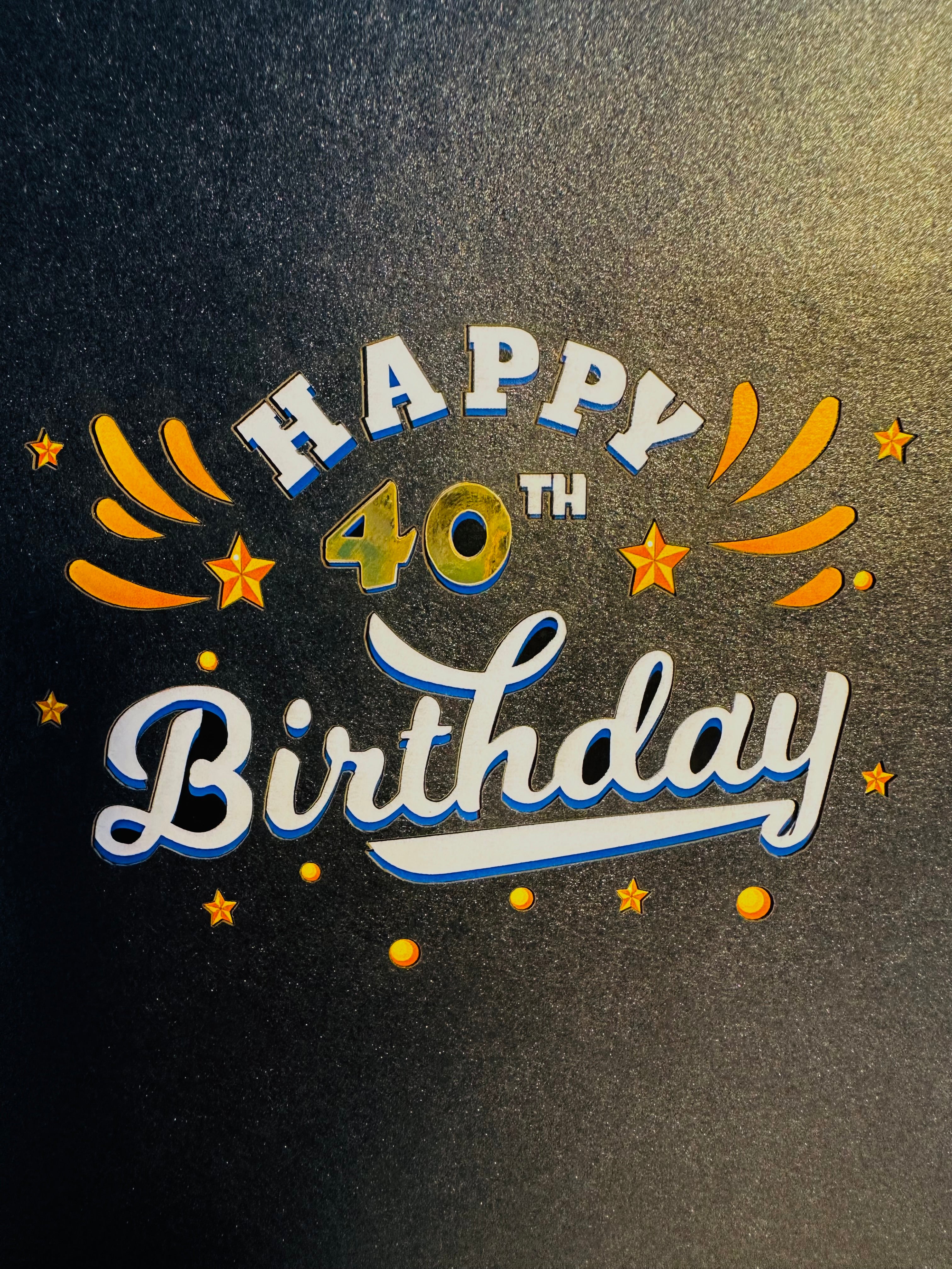 40th Golden Happy Birthday with Presents Origami Pop Cards 3D Pop Up Greeting Card Thank You Handmade Gift Thinking of You Happy Birthday Occasion Australiana Celebrate the Beauty and Happiness During Special Day Best Wishes Gift