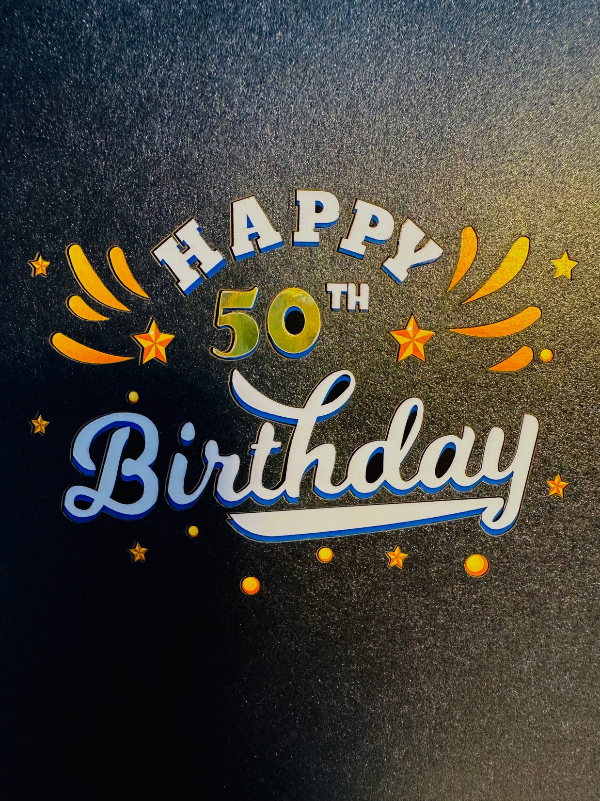 50th Golden Happy Birthday with Presents Origami Pop Cards 3D Pop Up Greeting Card Thank You Handmade Gift Thinking of You Happy Birthday Occasion Australiana Celebrate the Beauty and Happiness During Special Day Best Wishes Gift