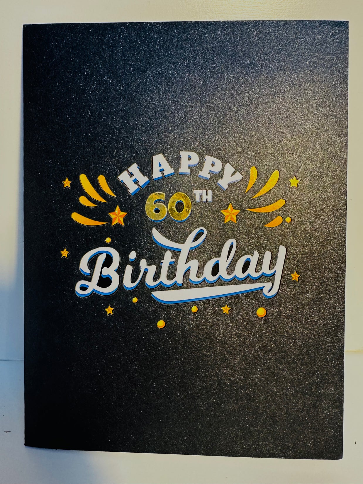 60th Golden Happy Birthday with Presents Origami Pop Cards 3D Pop Up Greeting Card Thank You Handmade Gift Thinking of You Happy Birthday Occasion Australiana Celebrate the Beauty and Happiness During Special Day Best Wishes Gift