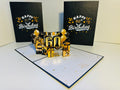 60th Golden Happy Birthday with Presents Origami Pop Cards 3D Pop Up Greeting Card Thank You Handmade Gift Thinking of You Happy Birthday Occasion Australiana Celebrate the Beauty and Happiness During Special Day Best Wishes Gift