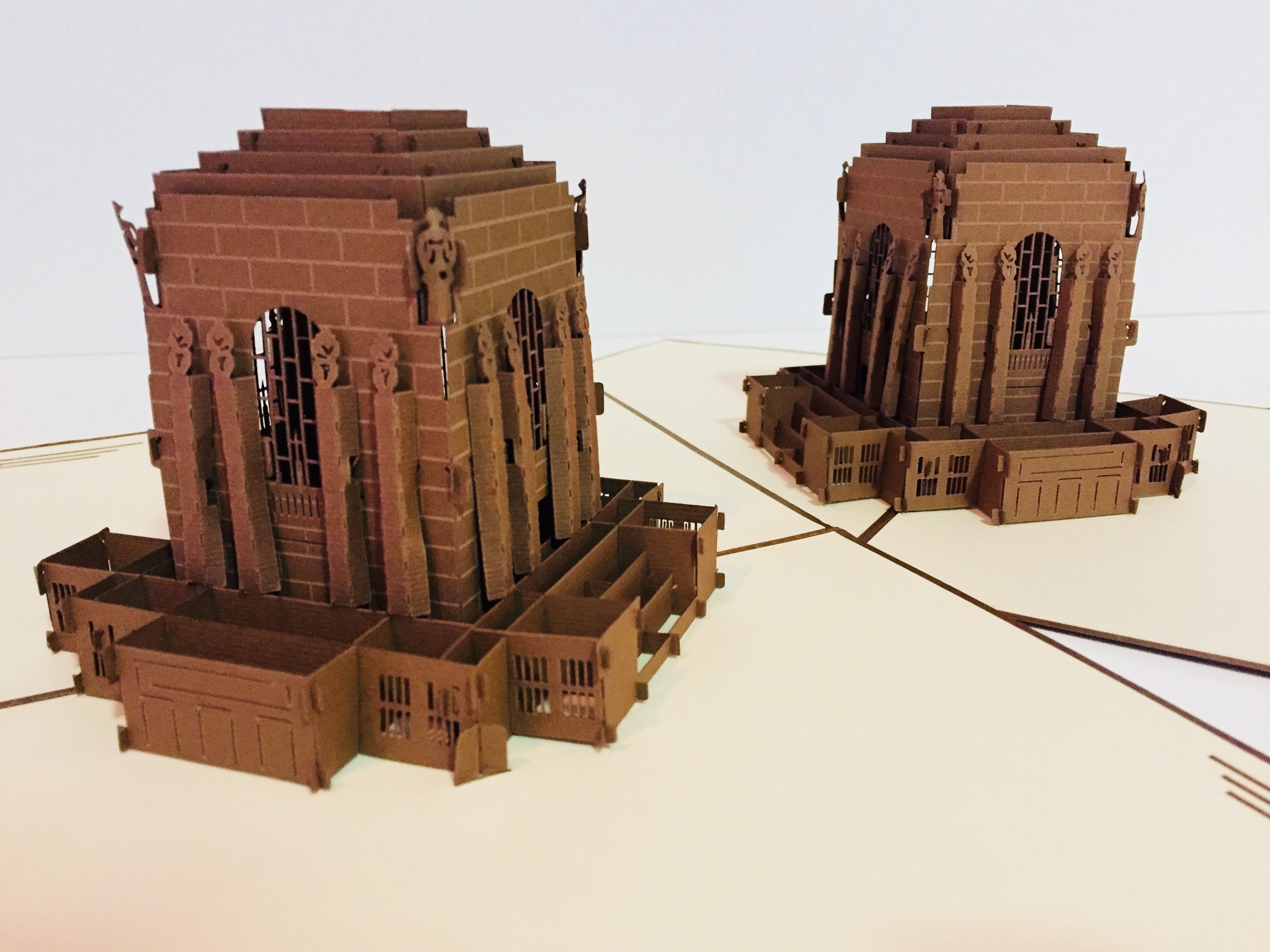 Anzac War Memorial Building in Sydney Australia 3D POP UP GREETING CARD - Created by Origami Pop Cards – 3D Pop Up Greeting Cards, Australian Design & Handmade, 3D Pop Up Magical Paper Cards, Handmade Pop Up Cards Celebrate Anniversary  Memoriable