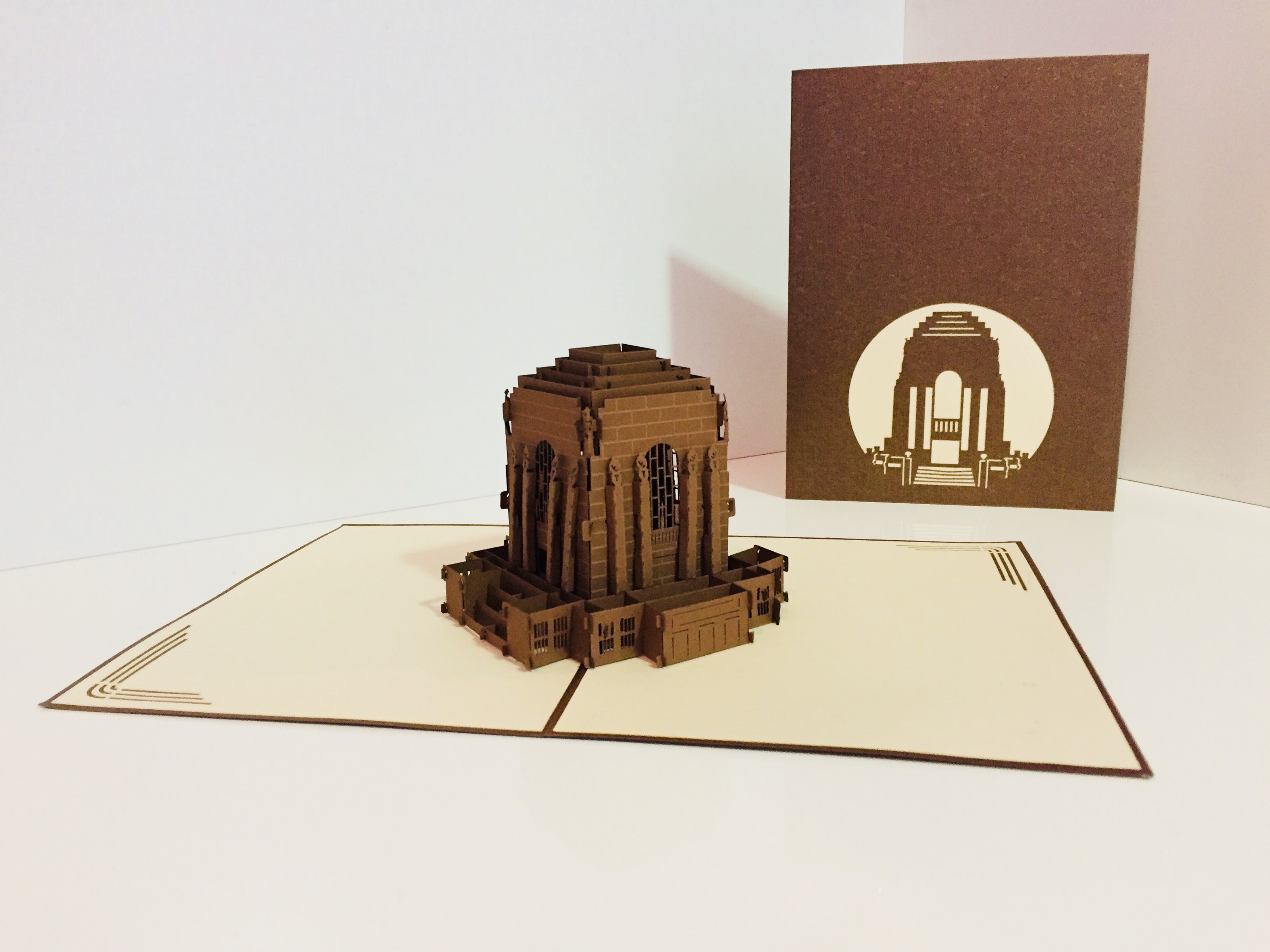 Anzac War Memorial Building in Sydney Australia 3D POP UP GREETING CARD - Created by Origami Pop Cards – 3D Pop Up Greeting Cards, Australian Design & Handmade, 3D Pop Up Magical Paper Cards, Handmade Pop Up Cards Celebrate Anniversary  Memoriable