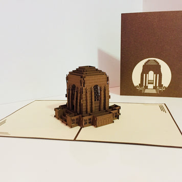 Anzac War Memorial Building in Sydney Australia 3D POP UP GREETING CARD - Created by Origami Pop Cards – 3D Pop Up Greeting Cards, Australian Design & Handmade, 3D Pop Up Magical Paper Cards, Handmade Pop Up Cards Celebrate Anniversary  Memoriable