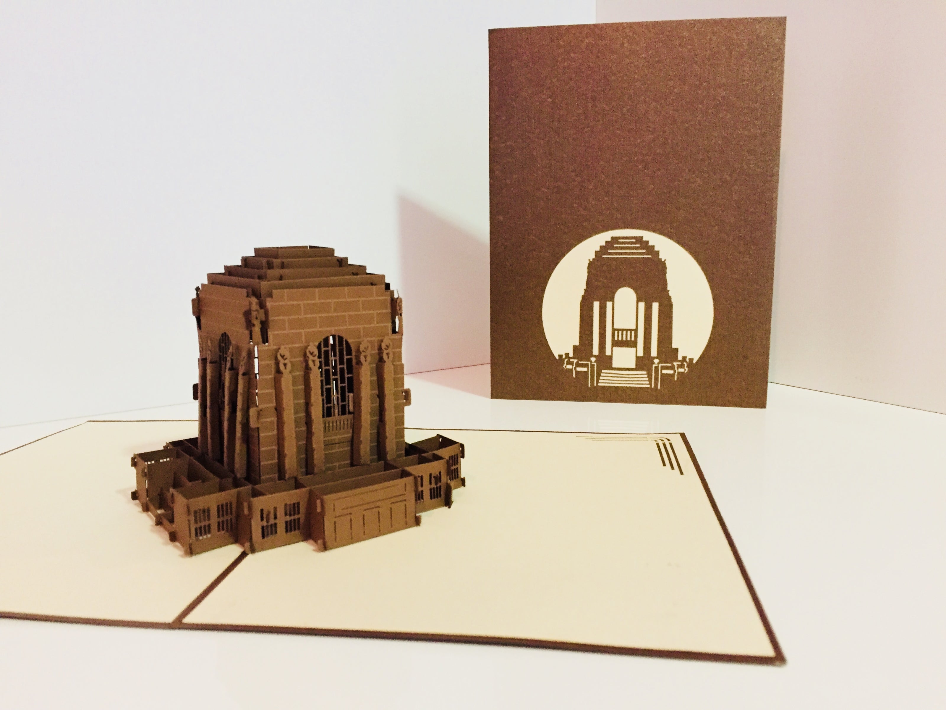 Anzac War Memorial Building in Sydney Australia 3D POP UP GREETING CARD - Created by Origami Pop Cards – 3D Pop Up Greeting Cards, Australian Design & Handmade, 3D Pop Up Magical Paper Cards, Handmade Pop Up Cards Celebrate Anniversary  Memoriable