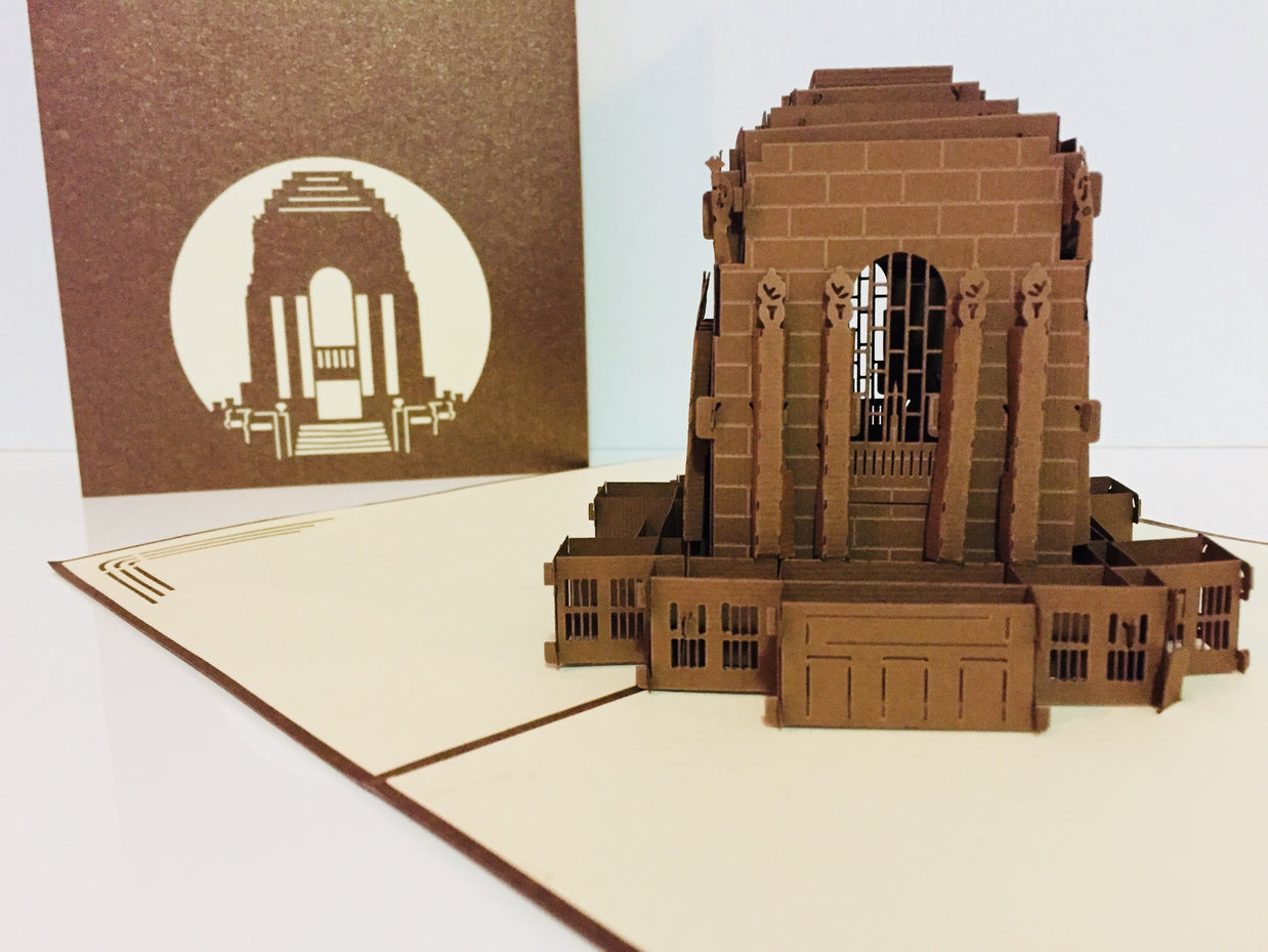 Anzac War Memorial Building in Sydney Australia 3D POP UP GREETING CARD - Created by Origami Pop Cards – 3D Pop Up Greeting Cards, Australian Design & Handmade, 3D Pop Up Magical Paper Cards, Handmade Pop Up Cards Celebrate Anniversary  Memoriable