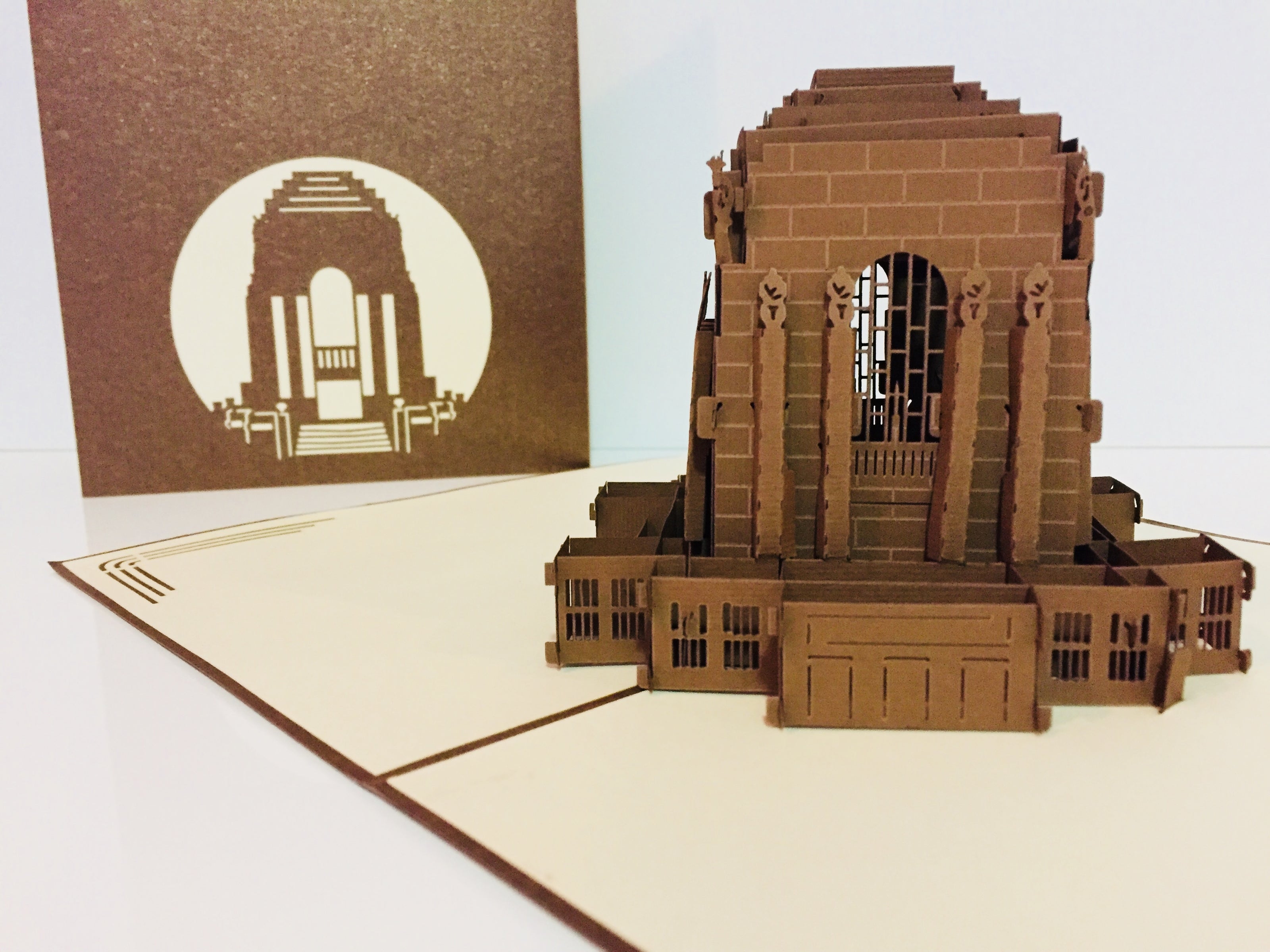Anzac War Memorial Building in Sydney Australia 3D POP UP GREETING CARD - Created by Origami Pop Cards – 3D Pop Up Greeting Cards, Australian Design & Handmade, 3D Pop Up Magical Paper Cards, Handmade Pop Up Cards Celebrate Anniversary  Memoriable