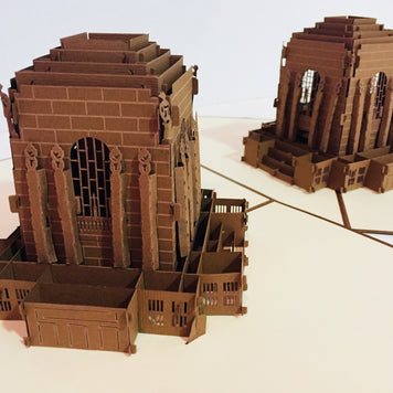 Anzac War Memorial Building in Sydney Australia 3D POP UP GREETING CARD - Created by Origami Pop Cards – 3D Pop Up Greeting Cards, Australian Design & Handmade, 3D Pop Up Magical Paper Cards, Handmade Pop Up Cards Celebrate Anniversary  Memoriable