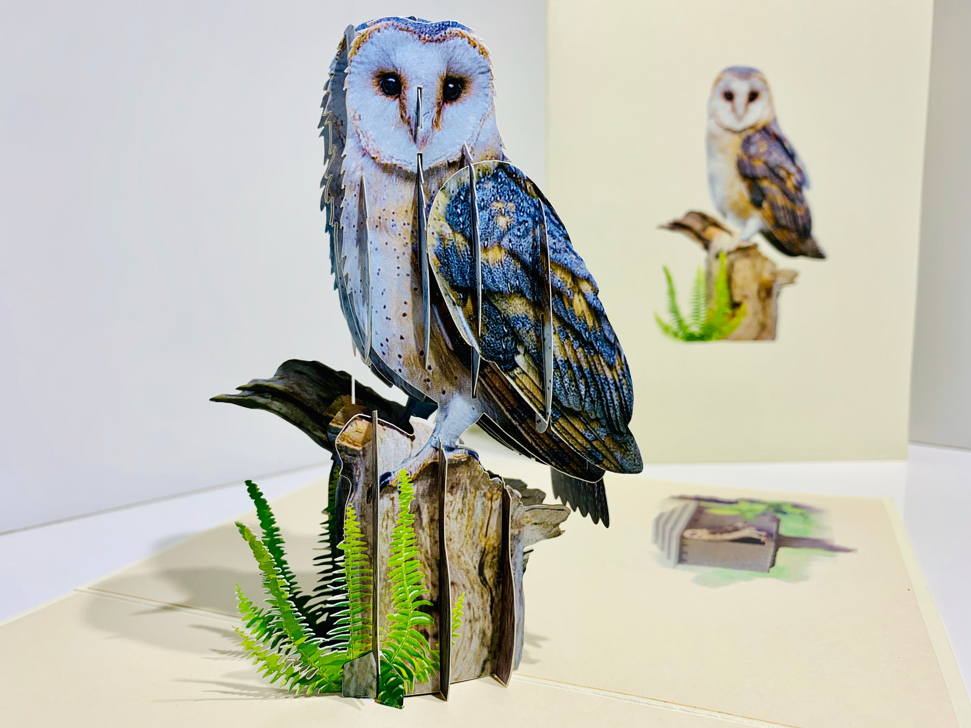 Barn Owl Bird Origami Pop Cards 3D Pop Up Greeting Card Happy Birthday Thank You Handmade Gift Thinking of You Blank Card for Any Occasion Happy Mother's Day Happy Father's Australiana Birds