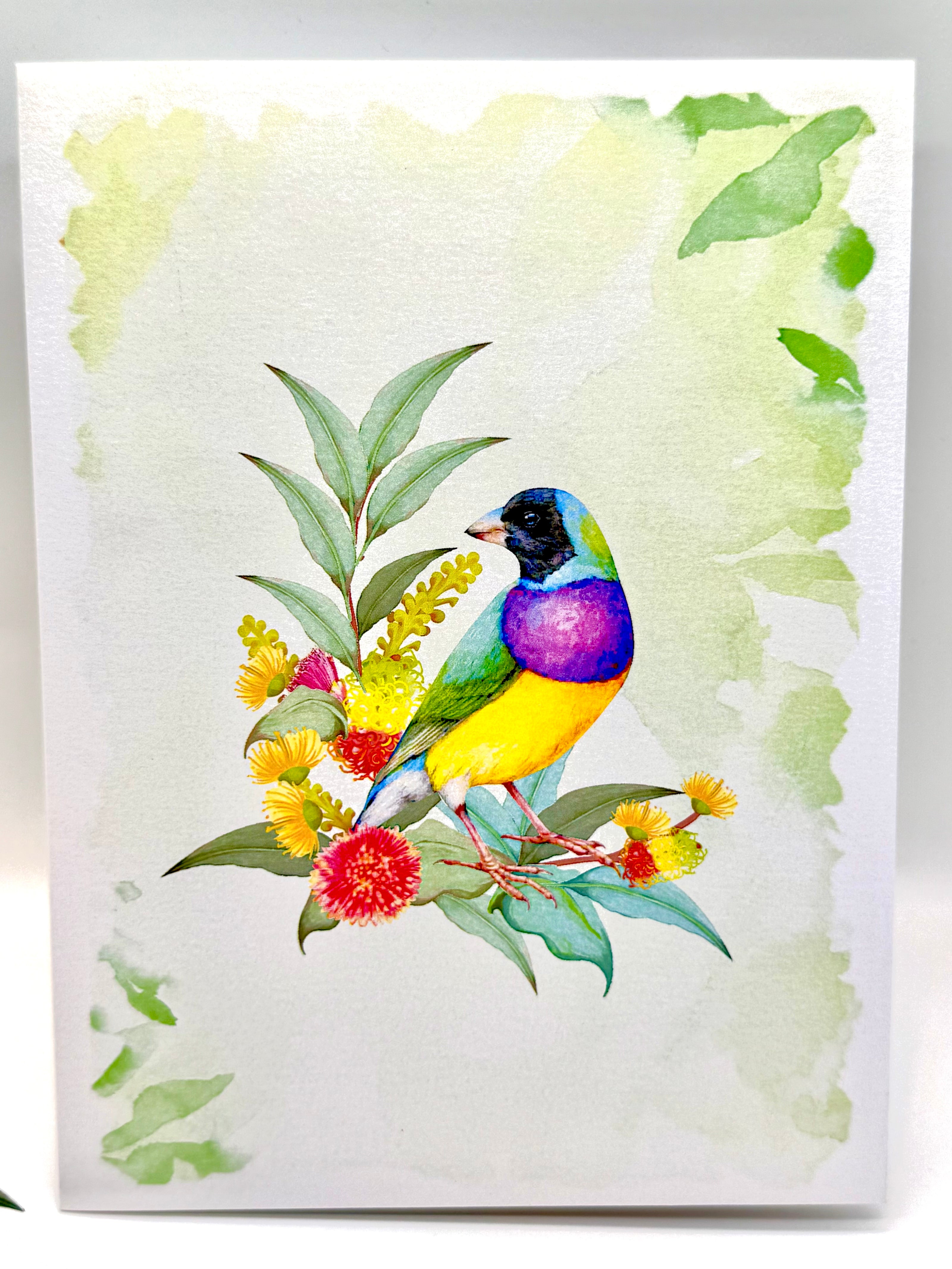 Black-Headed Gouldian Finch Origami Pop Cards 3D Pop Up Greeting Card Celebrate Happy Birthday Thank You Handmade Best Wishes Gift Thinking of You Blank Card for Any Occasion Happy Mother's Day Happy Father's Day Australiana Nature and Birds