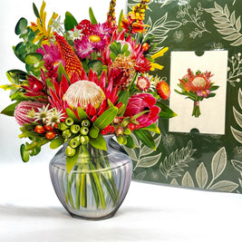 Blooming Australia 3D Pop-Up Australian Native Flower Bouquet Origami Pop Cards 3D Pop Up Greeting Card Happy Birthday Thank You Handmade Gift Thinking of You Blank Card for Any Occasion Happy Mother's Day Happy Father's Australiana Celebrate