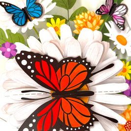 Butterflies Attracting Daisy Flowers Origami Pop Cards 3D Pop Up Greeting Card Happy Birthday Thank You Handmade Gift Thinking of You Blank Card for Any Occasion Happy Mother's Day Happy Father's Australiana Celebrate the Beauty of Flower (Copy)