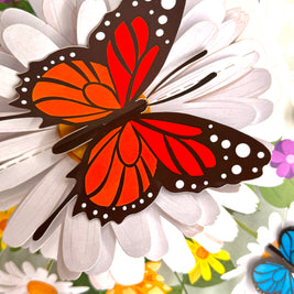 Butterflies Attracting Daisy Flowers Origami Pop Cards 3D Pop Up Greeting Card Happy Birthday Thank You Handmade Gift Thinking of You Blank Card for Any Occasion Happy Mother's Day Happy Father's Australiana Celebrate the Beauty of Flower (Copy)