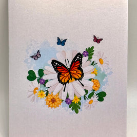 Butterflies Attracting Daisy Flowers Origami Pop Cards 3D Pop Up Greeting Card Happy Birthday Thank You Handmade Gift Thinking of You Blank Card for Any Occasion Happy Mother's Day Happy Father's Australiana Celebrate the Beauty of Flower (Copy)