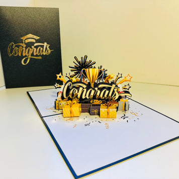 CONGRATS That Are Perfect for Any Occasion Origami Pop Cards 3D Pop Up Greeting Card Thank You Handmade Gift Thinking of You Happy Birthday Occasion Australiana Celebrate the Beauty and Happiness During Special Day Best Wishes Gift