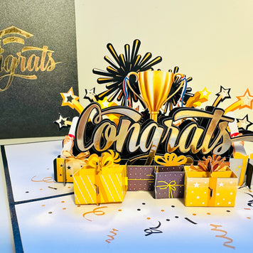 CONGRATS That Are Perfect for Any Occasion Origami Pop Cards 3D Pop Up Greeting Card Thank You Handmade Gift Thinking of You Happy Birthday Occasion Australiana Celebrate the Beauty and Happiness During Special Day Best Wishes Gift