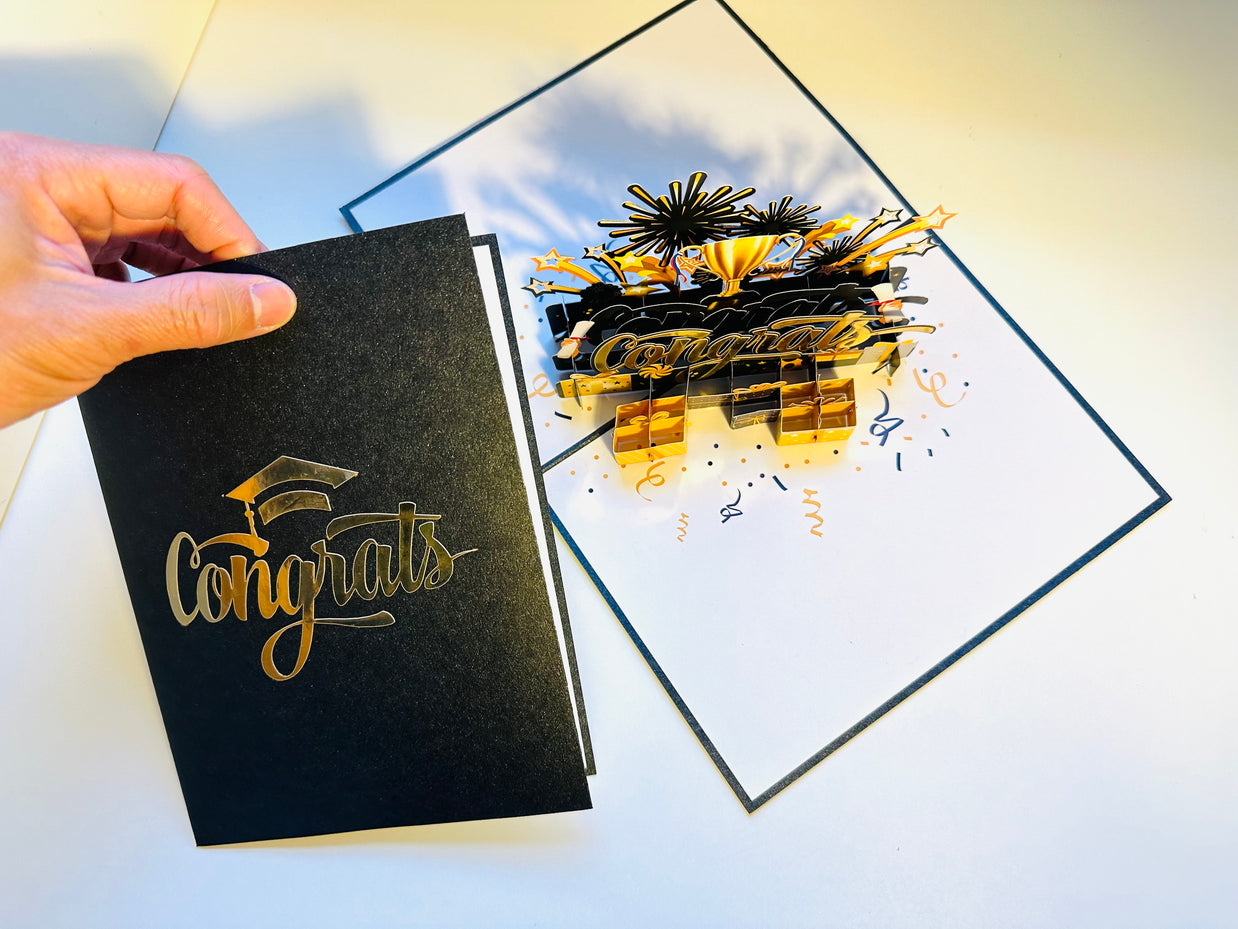 CONGRATS That Are Perfect for Any Occasion Origami Pop Cards 3D Pop Up Greeting Card Thank You Handmade Gift Thinking of You Happy Birthday Occasion Australiana Celebrate the Beauty and Happiness During Special Day Best Wishes Gift