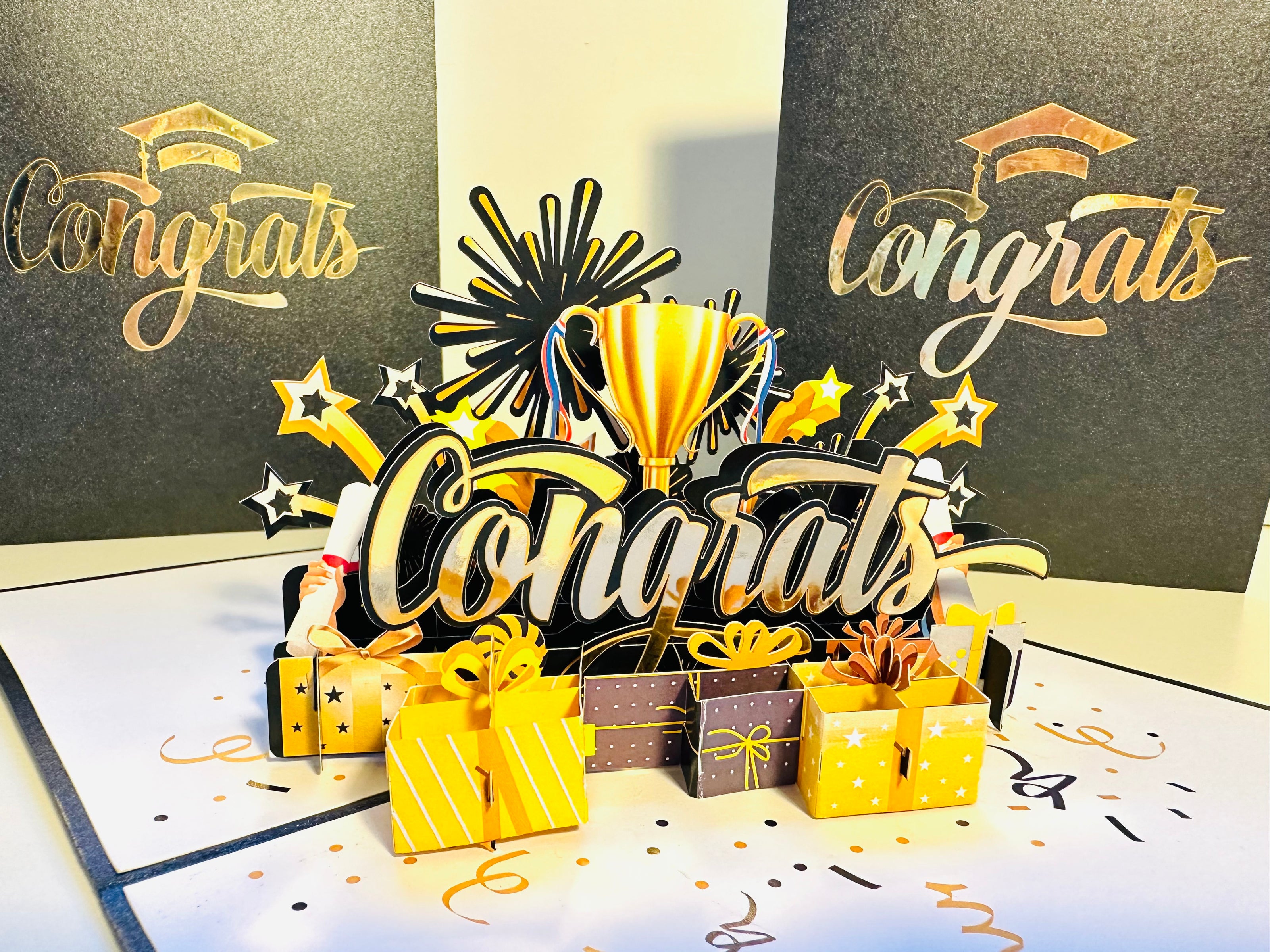 CONGRATS That Are Perfect for Any Occasion Origami Pop Cards 3D Pop Up Greeting Card Thank You Handmade Gift Thinking of You Happy Birthday Occasion Australiana Celebrate the Beauty and Happiness During Special Day Best Wishes Gift