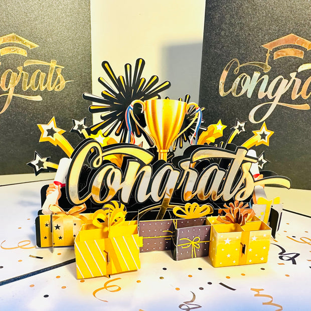 CONGRATS That Are Perfect for Any Occasion Origami Pop Cards 3D Pop Up Greeting Card Thank You Handmade Gift Thinking of You Happy Birthday Occasion Australiana Celebrate the Beauty and Happiness During Special Day Best Wishes Gift