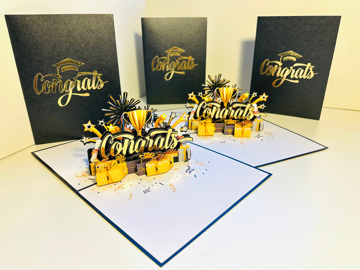 CONGRATS That Are Perfect for Any Occasion Origami Pop Cards 3D Pop Up Greeting Card Thank You Handmade Gift Thinking of You Happy Birthday Occasion Australiana Celebrate the Beauty and Happiness During Special Day Best Wishes Gift
