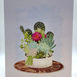 Cactus & Succulent Garden Origami Pop Cards 3D Pop Up Greeting Card Happy Birthday Thank You Handmade Best Wishes Gift Thinking of You Blank Card for Any Occasion Happy Mother's Day Happy Father's Australiana Celebrate the Beauty of Nature