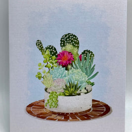 Cactus & Succulent Garden Origami Pop Cards 3D Pop Up Greeting Card Happy Birthday Thank You Handmade Best Wishes Gift Thinking of You Blank Card for Any Occasion Happy Mother's Day Happy Father's Australiana Celebrate the Beauty of Nature