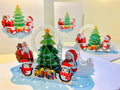 Celebrate Christmas with Santa Claus Snowman Penguin Origami Pop Cards 3D Pop Up Greeting Card Merry Christmas Thank You Handmade Best Wishes Blank Card Gift Happy Holidays Celebrate the Special Day Moment with Family and Friends