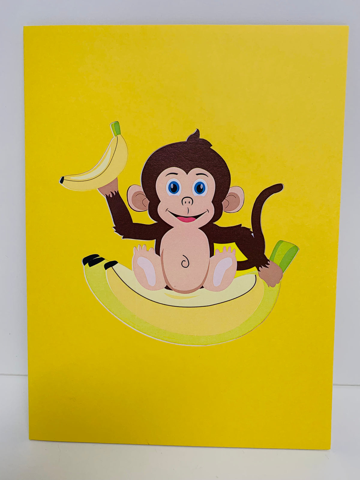 Cheeky Monkey Go Bananas - Perfect for Father's Day or Special Birthday Event Origami Pop Cards 3D Pop Up Greeting Card Happy Birthday Handmade Gift Thinking of You Blank Card for Any Occasion Happy Father's Australiana Celebrate the Beauty