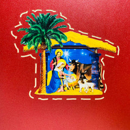 Christmas Nativity Scripture Origami Pop Cards 3D Pop Up Greeting Card Merry Christmas Thank You Handmade Best Wishes Blank Card Gift Happy Holidays Celebrate the Special Day