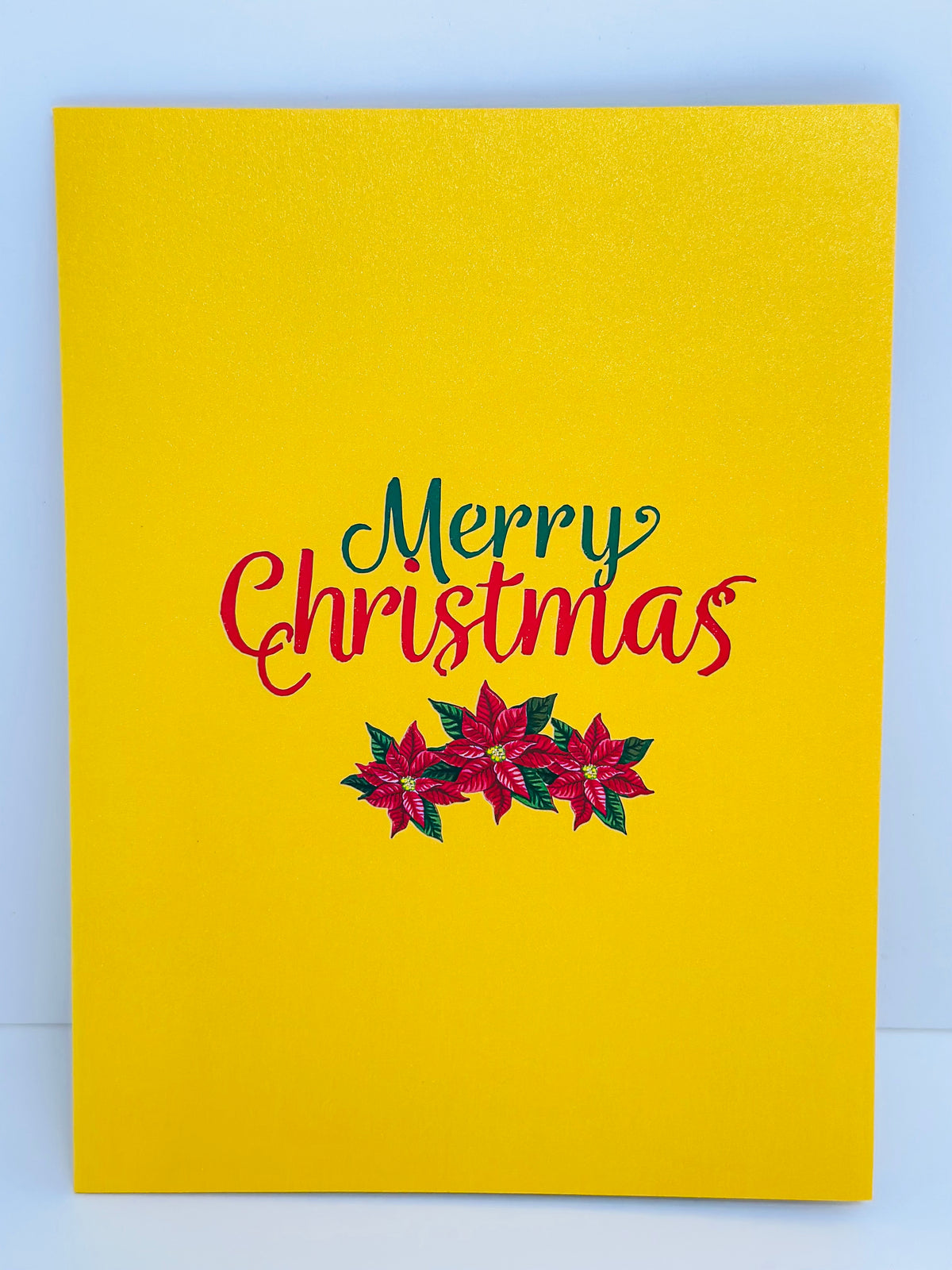 Christmas Poinsettia Flower Basket Origami Pop Cards 3D Pop Up Greeting Card Merry Christmas Thank You Handmade Best Wishes Blank Card Gift Happy Holidays Celebrate the Special Day Moment with Family and Friends