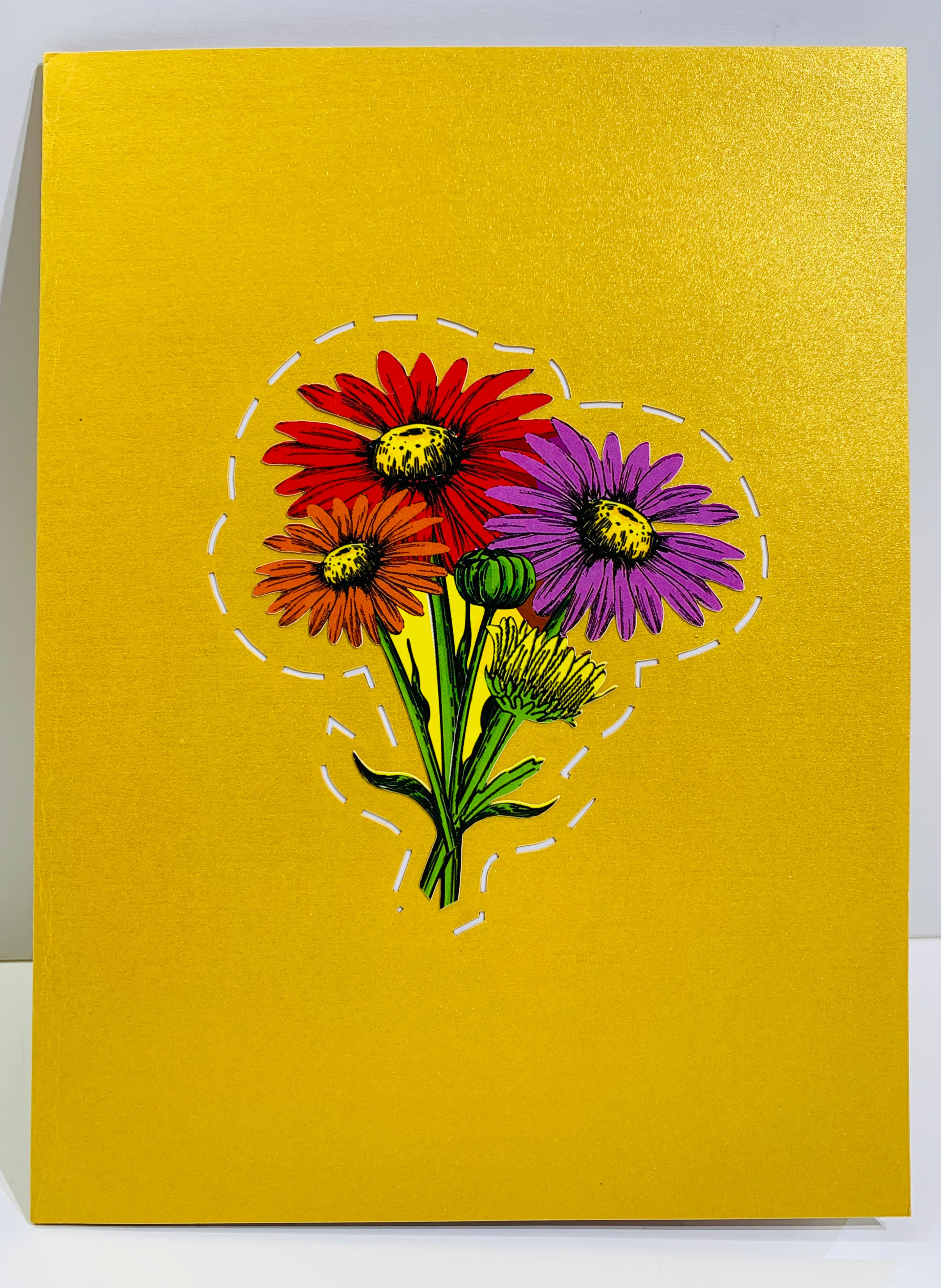 Colourful Daisy Garden Card - Make Them Smile with this 