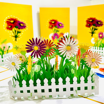 Colourful Daisy Garden Card - Make Them Smile with this 