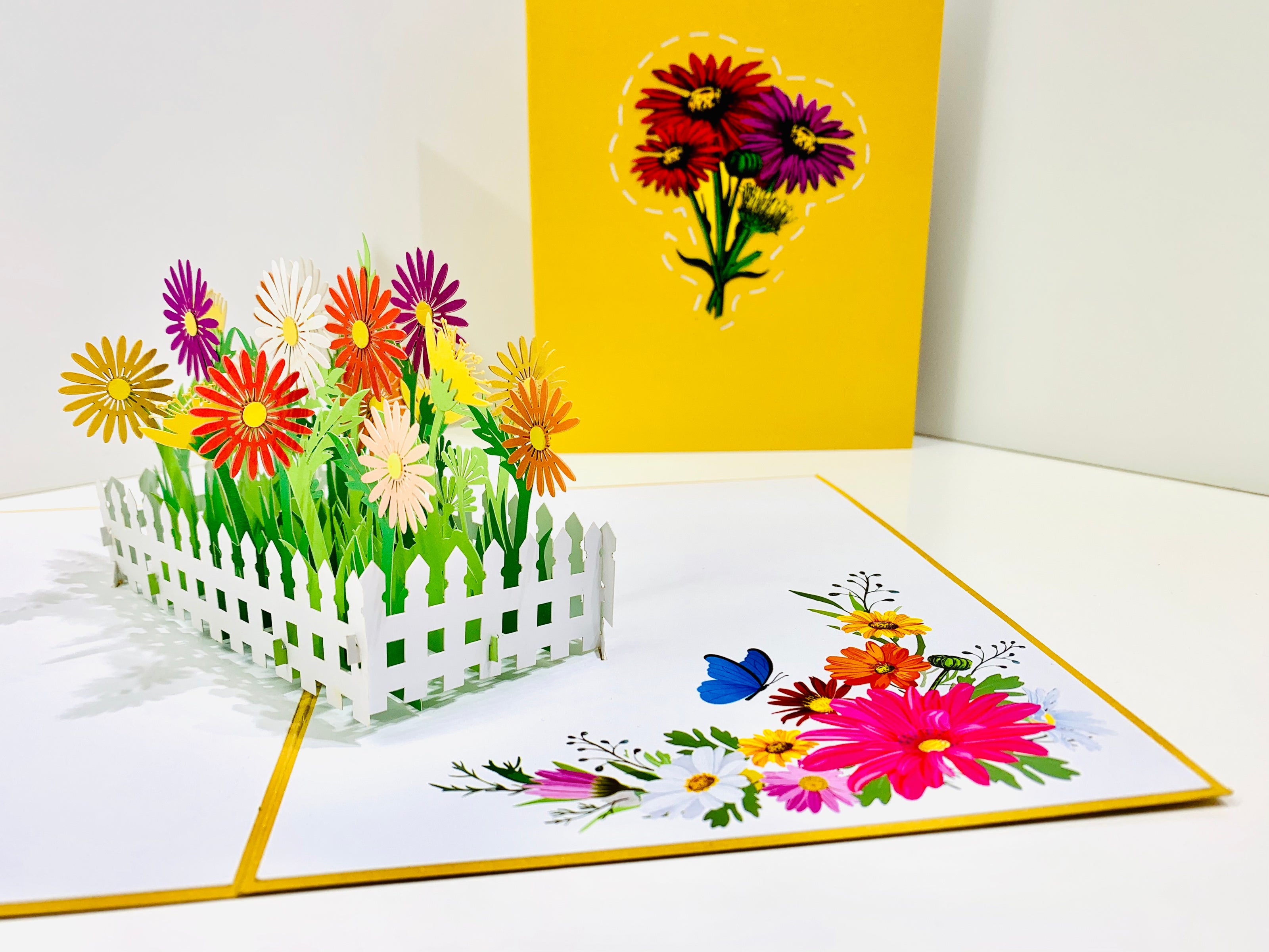 Colourful Daisy Garden Card - Make Them Smile with this 