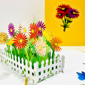 Colourful Daisy Garden Card - Make Them Smile with this 