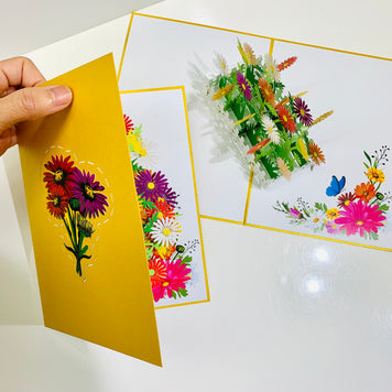 Colourful Daisy Garden Card - Make Them Smile with this 