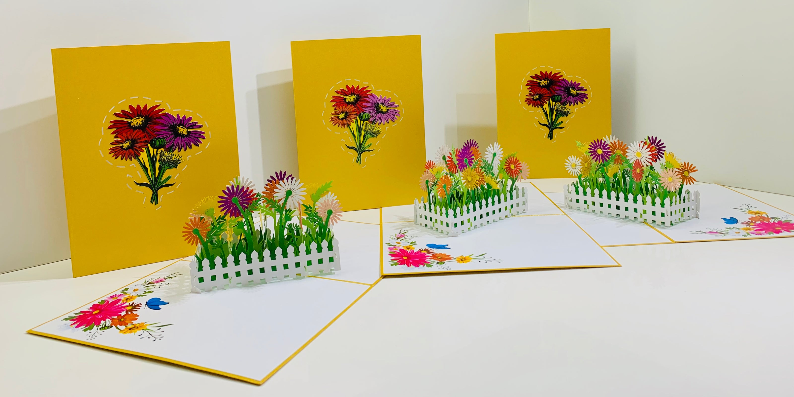 Colourful Daisy Garden Card - Make Them Smile with this 