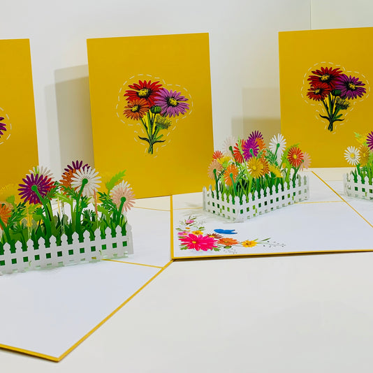 Colourful Daisy Garden Card - Make Them Smile with this 