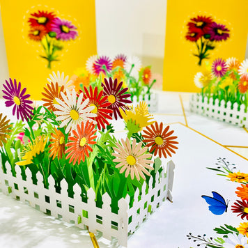 Colourful Daisy Garden Card - Make Them Smile with this 