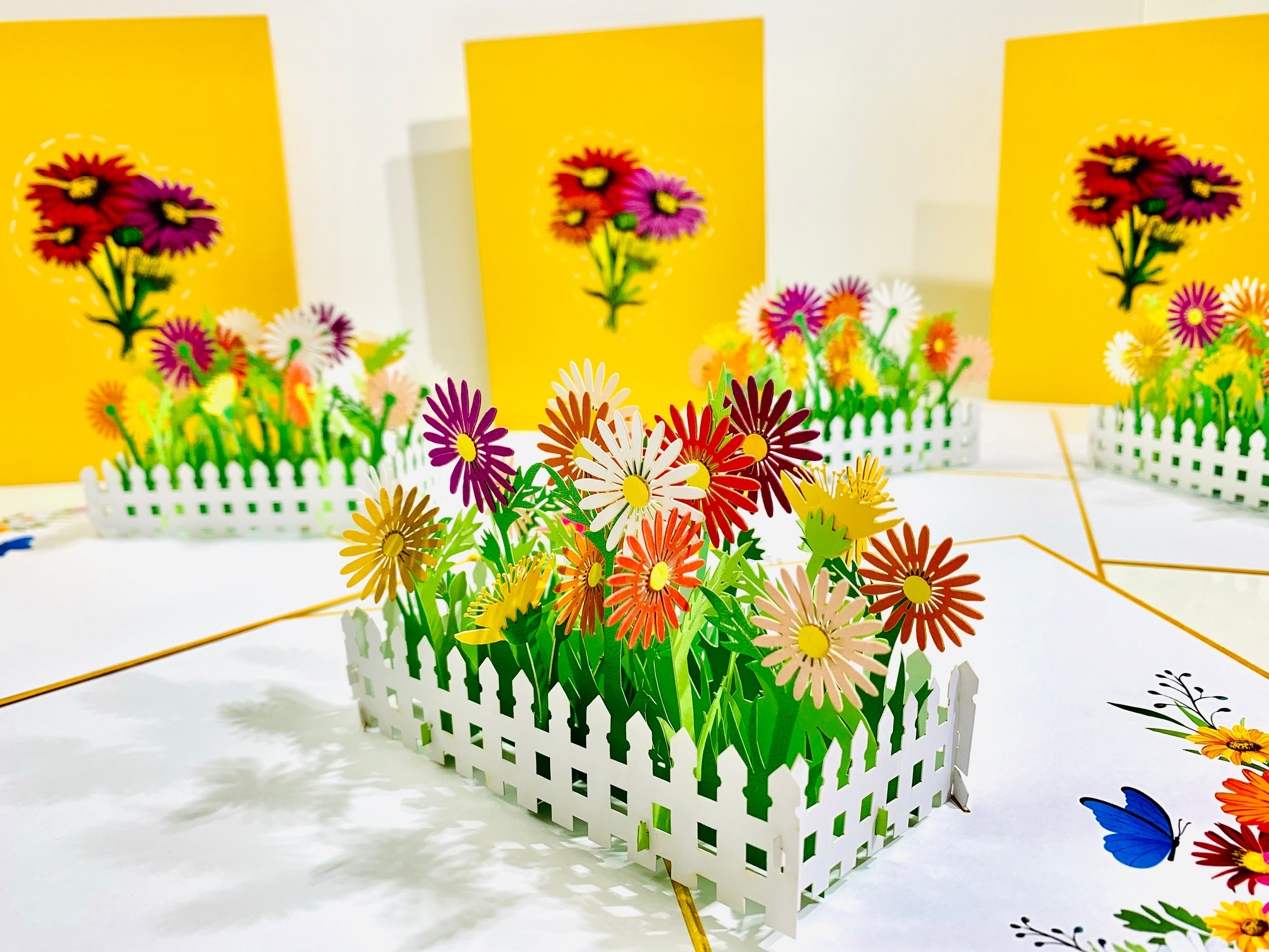 Colourful Daisy Garden Card - Make Them Smile with this 