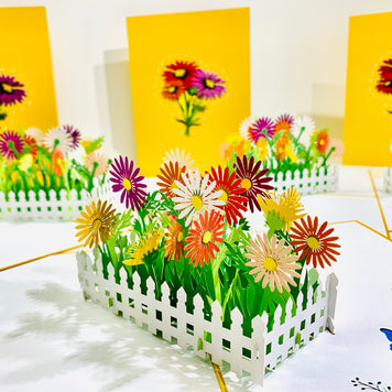 Colourful Daisy Garden Card - Make Them Smile with this 