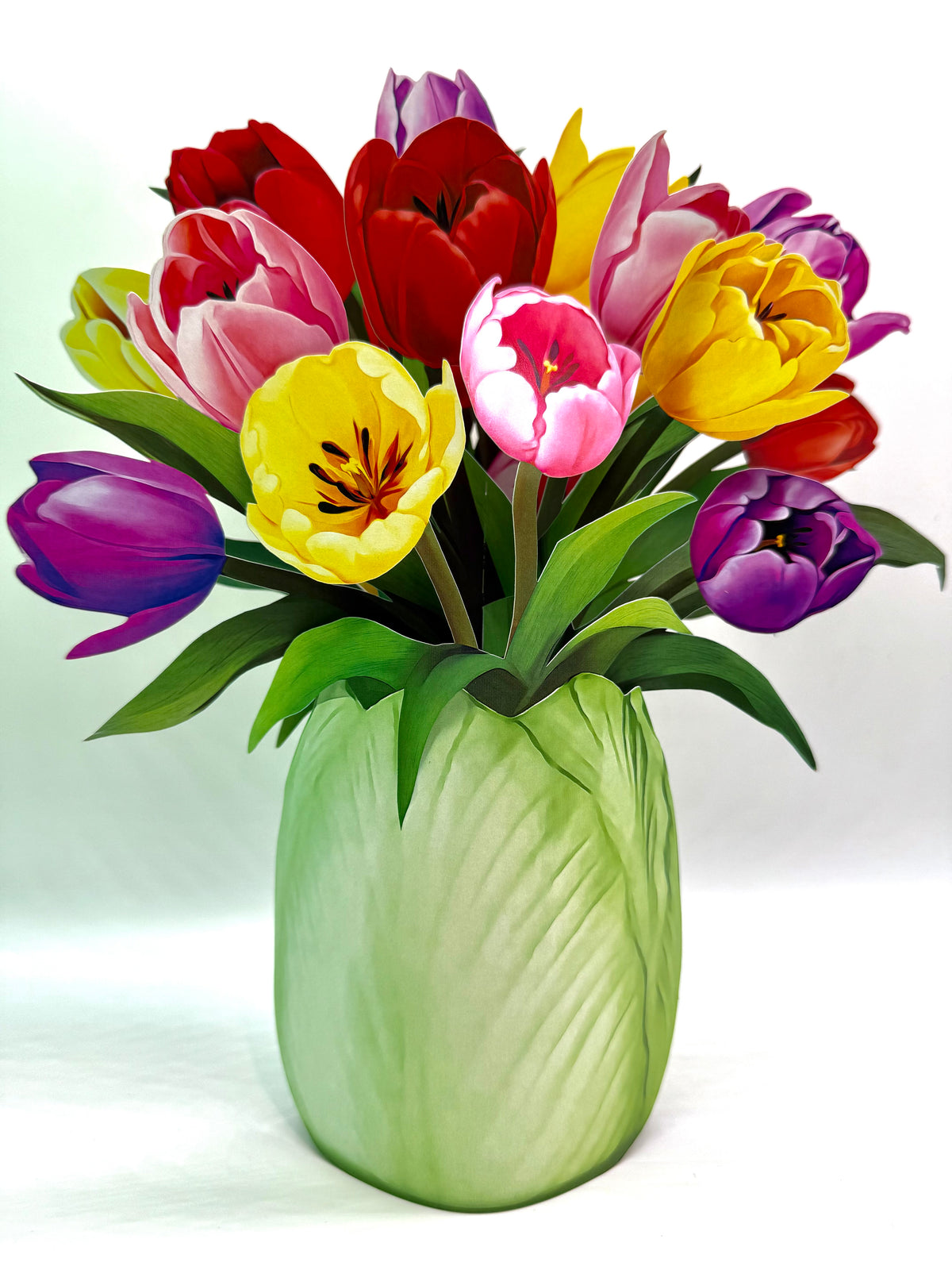 Colourful Tulip Time 3D Pop-Up Flower Bouquet Origami Pop Cards 3D Pop Up Greeting Card Happy Birthday Thank You Handmade Gift Thinking of You Blank Card for Any Occasion Happy Mother's Day Happy Father's Australiana Celebrate