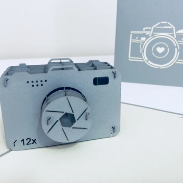 Super Cool Camera Card Origami Pop Cards 3D Pop Up Greeting Card Thank You Handmade Gift Thinking of You Blank Card for Happy Birthday Occasion Australiana Celebrate the Beauty and Happiness During Special Day Best Wishes Gift