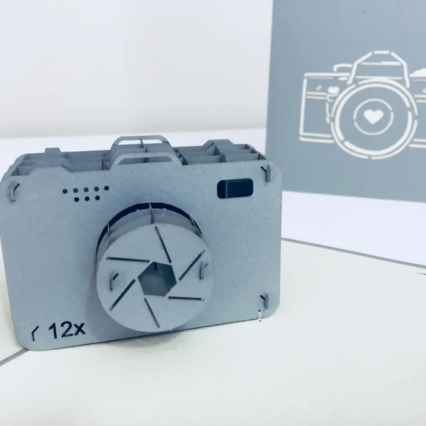 Super Cool Camera Card Origami Pop Cards 3D Pop Up Greeting Card Thank You Handmade Gift Thinking of You Blank Card for Happy Birthday Occasion Australiana Celebrate the Beauty and Happiness During Special Day Best Wishes Gift
