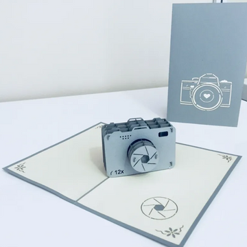 Super Cool Camera Card Origami Pop Cards 3D Pop Up Greeting Card Thank You Handmade Gift Thinking of You Blank Card for Happy Birthday Occasion Australiana Celebrate the Beauty and Happiness During Special Day Best Wishes Gift