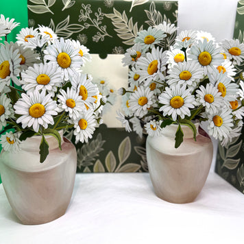 Darling Daisy 3D Pop Up Flower Bouquet Origami Pop Cards 3D Pop Up Greeting Card Happy Birthday Thank You Handmade Gift Thinking of You Blank Card for Any Occasion Happy Mother's Day Happy Father's Australiana Celebrate the Beauty of Flower Decoration