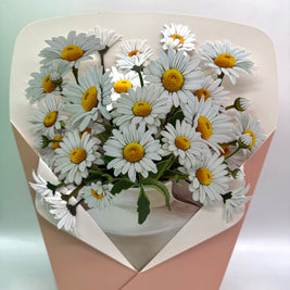 Darling Daisy 3D Pop Up Flower Bouquet Origami Pop Cards 3D Pop Up Greeting Card Happy Birthday Thank You Handmade Gift Thinking of You Blank Card for Any Occasion Happy Mother's Day Happy Father's Australiana Celebrate the Beauty of Flower Decoration