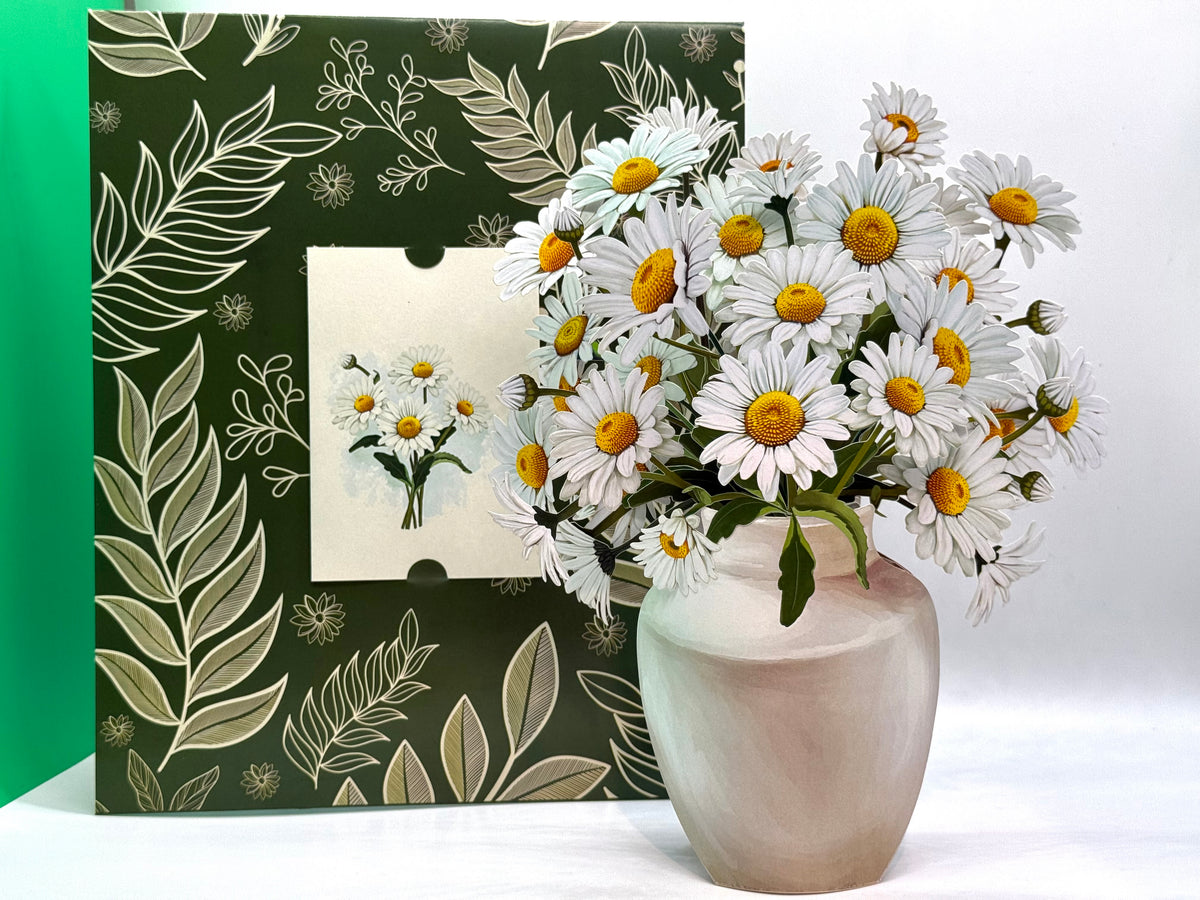 Darling Daisy 3D Pop-Up Flower Bouquet Origami Pop Cards 3D Pop Up Greeting Card Happy Birthday Thank You Handmade Gift Thinking of You Blank Card for Any Occasion Happy Mother's Day Happy Father's Australiana Celebrate