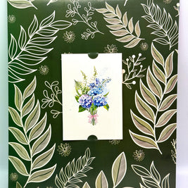 Elegant Blue Hydrangea 3D Pop-Up Flower Bouquet Origami Pop Cards 3D Pop Up Greeting Card Happy Birthday Thank You Handmade Gift Thinking of You Blank Card for Any Occasion Happy Mother's Day Happy Father's Australiana Celebrate