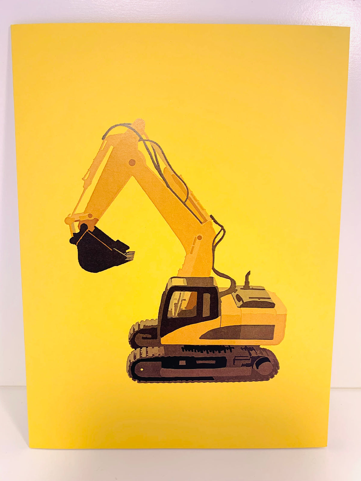 Excavator Digger Crane Truck ~ Perfect for Construction Workers or Kids Origami Pop Cards 3D Pop Up Greeting Card Thank You Handmade Gift Thinking of You Happy Birthday Occasion Australiana Celebrate the Beauty and Happiness During Special Day