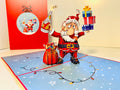 Funny Christmas Card - Santa Claus Designated Driver Origami Pop Cards 3D Pop Up Greeting Card Merry Christmas Thank You Handmade Best Wishes Blank Card Gift Happy Holidays Celebrate the Special Day Moment with Family and Friends (Copy)